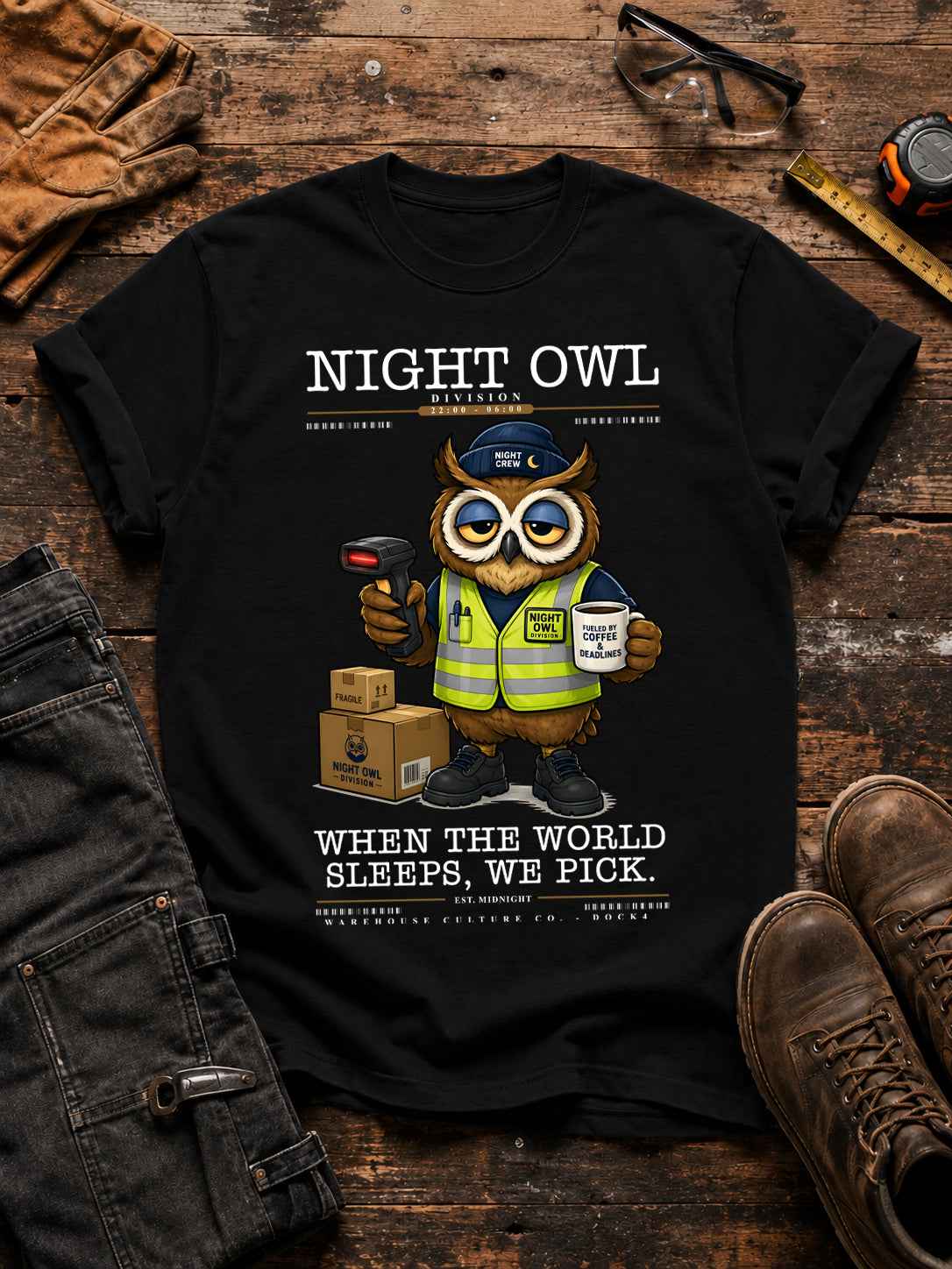 Night Owl Division Unisex T-Shirt Main image