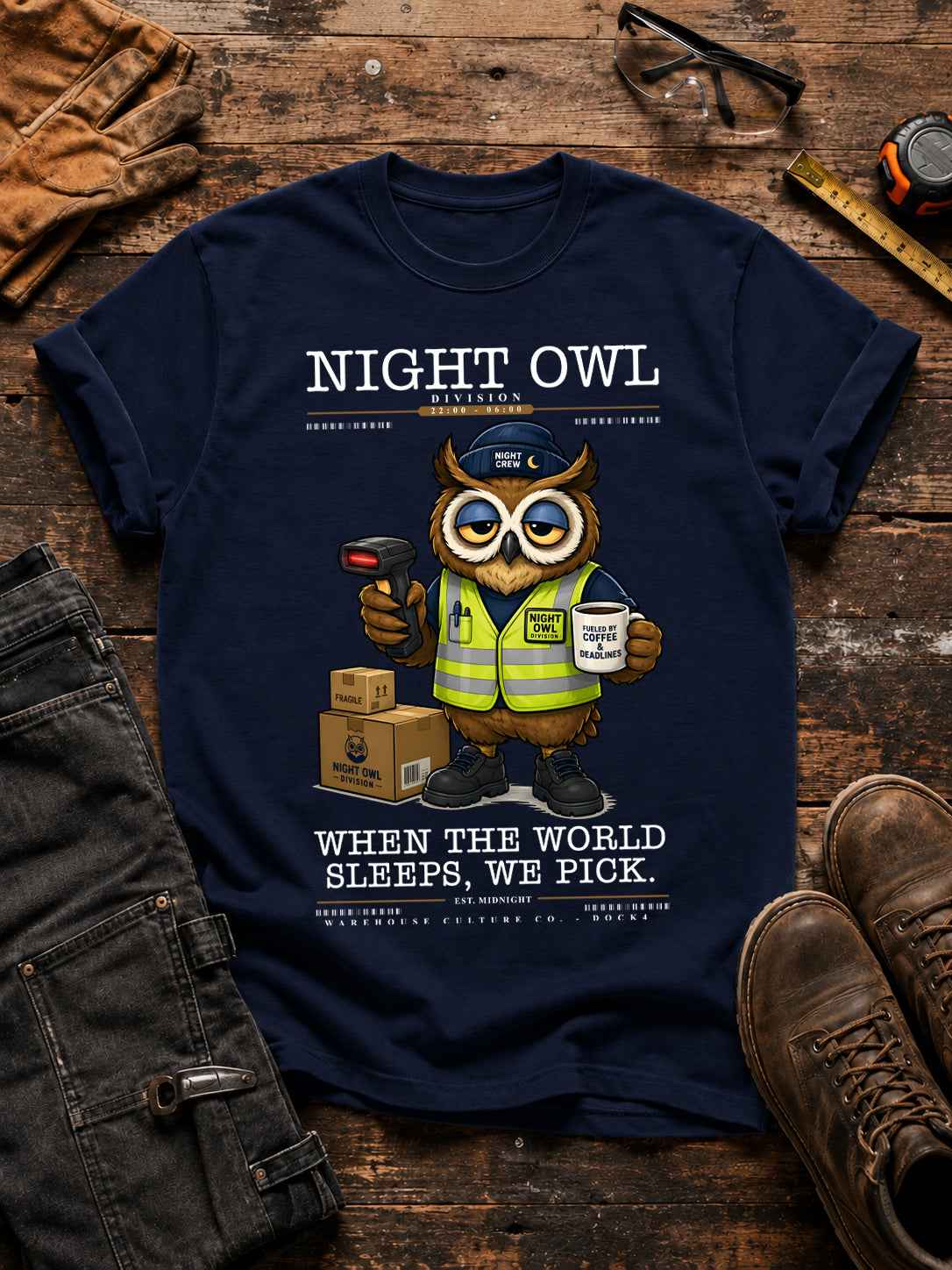 Night Owl Division Unisex T-Shirt Secondary image